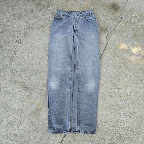 Vtg 80s 90s LEVI'S 501xx 501 Faded Plain Straight Leg Denim Jeans Sz 11 USA - Picture 3 of 7